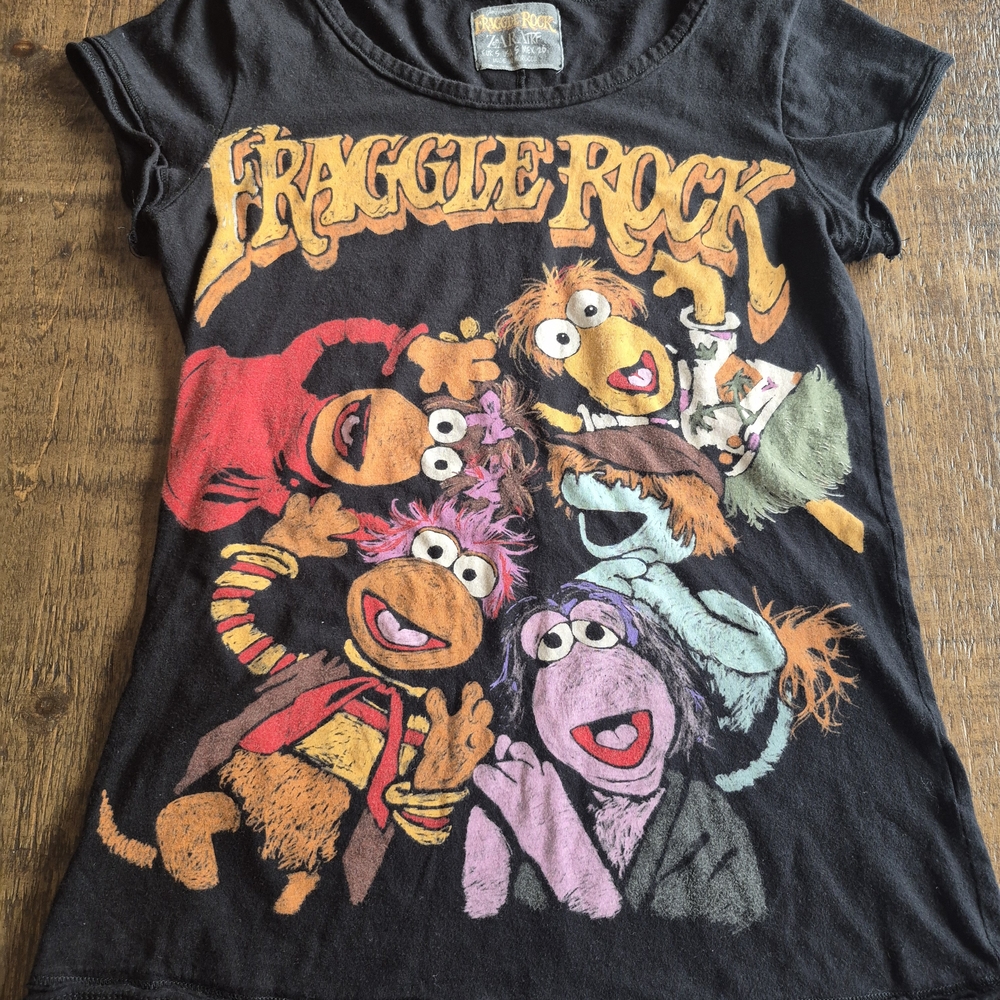 Zara Fraggle Rock Graphic Tee - Black